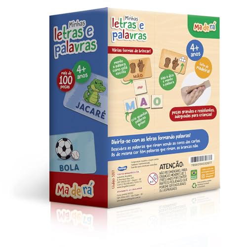 Minhas letras e palavras - Jogo Educativo - Maderá - Toyster brinquedos
