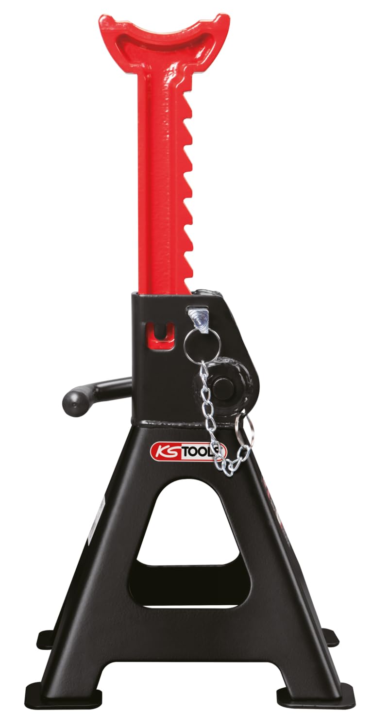 KS Tools 160.0370 Coppia di Colonnette di Supporto con Portata di 3 Tonn. Ciascuna e Regolazione Rapida