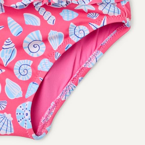 Image of Amazon Essentials Girls' Ruffle Two-Piece Bikini Swim Set