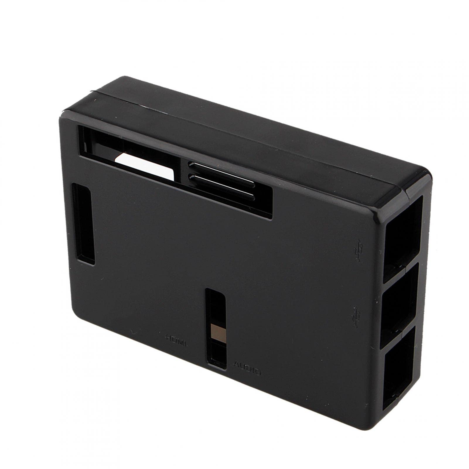 pour Raspberry Pi Modèle B + et Pi 2 Modèle B Boîte, B + Boîtier Noir en Plastique ABS Couverture Shell Sac Boîtier Ordinateur Boîte Fit pour Raspberry Pi 2 Modèle B