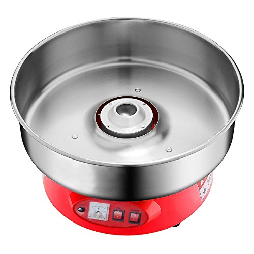 Clevr Compact Commercial Cotton Candy Machine Party Candy Floss Maker Red
