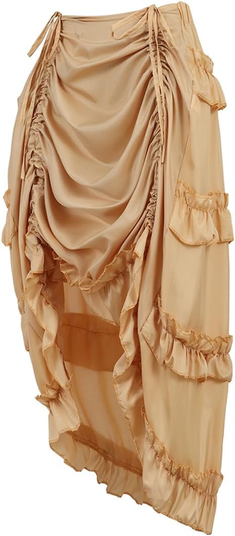 Grebrafan Steampunk Skirt for Corset Women Show Girl Pirate Skirts Party Clubwear Vintage - Image 2