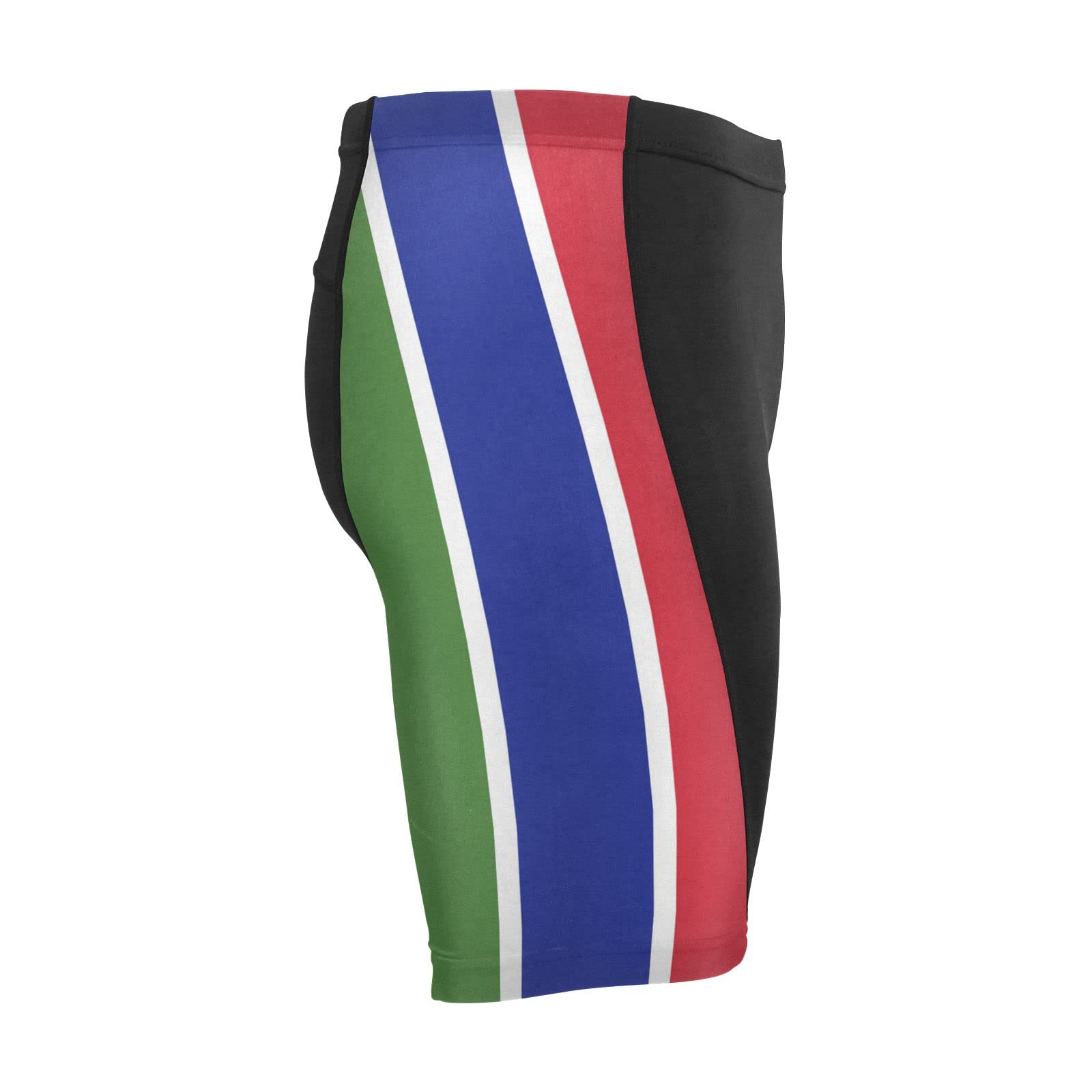 The Gambia Flag Men's Bike Shorts Padded Cycling Bicycle Biking Shorts Tight Multicolor