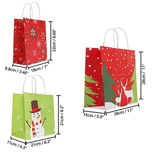 Belle-Vous-Christmas-Themed-Party-Paper-Gift-Bags-with-Handles-24-Pack-6-Large-6-Medium-and-12-Small-Size-Christmas-Theme-Printed-Goody-Bags-Festive-Xmas-Party-Bags-for-Treats-Presents-Gifts
