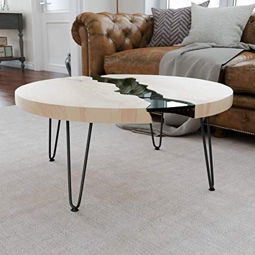 Image of JGS Iron Legs for Table of 4 Hairpin Legs for Furniture Set Table Height Extender Metal Legs for DIY Coffee Table Cast Heavy Duty Iron Desk Leg Stand 12 Inch