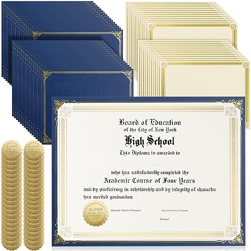 Supports de certificat Kosiz et papier doré pour éviter les diplômes froissés