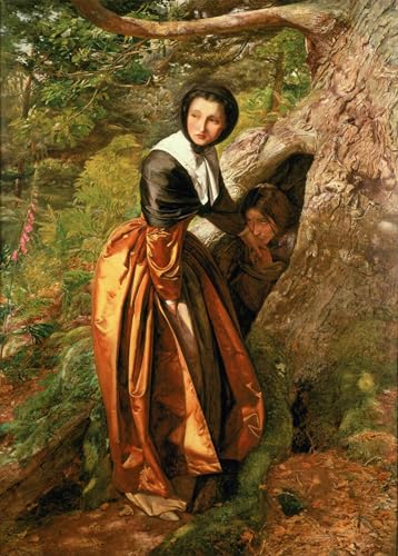 Impression d'affiches le royaliste proscrit de John Everett Millais sur toile 60x90cm