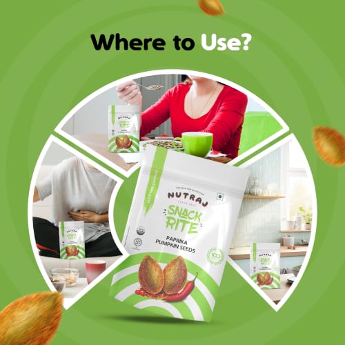 Image of Nutraj Snackrite Paprika Pumpkin Seeds 150 g Pouch