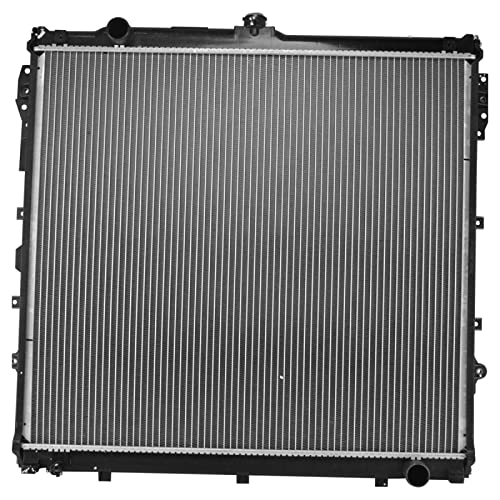 TRQ Radiator Assembly Aluminum Core Compatible with 08-20 Toyota Sequoia 07-19 Tundra CU2994 TO3010316