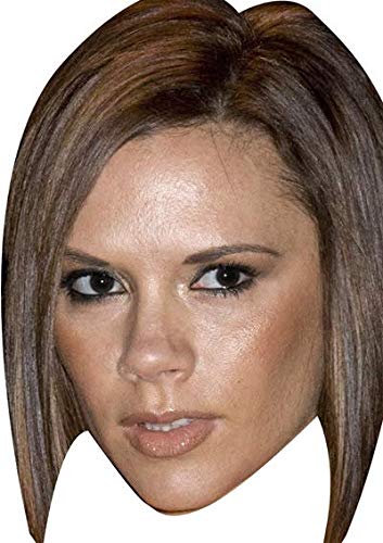 FoxyPrinting Victoria Beckham Celebrity Cardboard Party Face Mask Fancy Dress