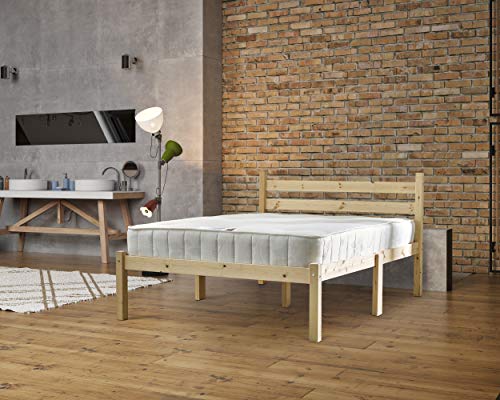 STRICTLY BEDS&BUNKS Somerset Pine Bed Frame, 6ft Kingsize