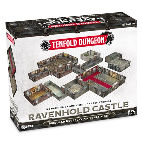 Terreno 3D Tenfold Dungeon Ravenhold Castle accesorio de rol Gale Force Nine para miniaturas