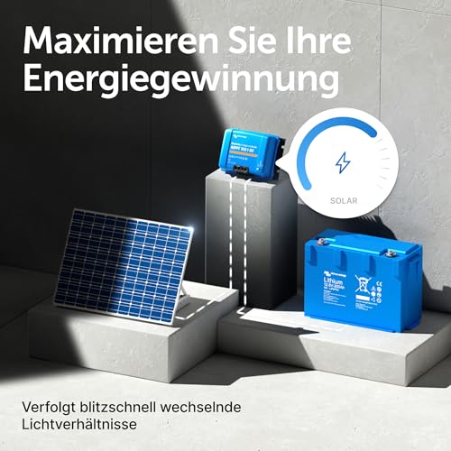 Victron Energy BlueSolar MPPT Laderegler - Solar Laderegler - 100V 50 Amp 12/24-Volt