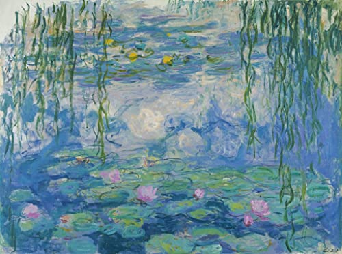 Les Nymphéas Claude Monet poster grand format pour habiller un mur blanc de salon