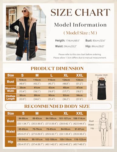 Womens Long Puffer Vest Fall Sleeveless Fleece Vest Reversible Vests Zip Up Winter Coat Fleece Jacket Long Hoodie3