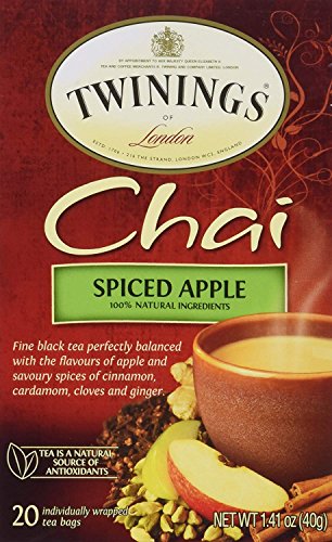 Twinings Spiced Apple Chai Tea, 1.41 oz, 20 ct (2 Pack)