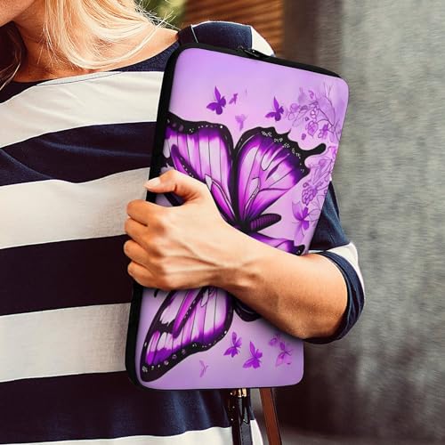 Funda para laptop 12 pulgadas resistente a golpes morada miniatura 7