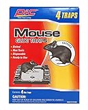 PIC Baited Mouse Glue Traps (8-Pack) Sticky Mouse Trap for Rodent Control, Sticky Glue Traps for...