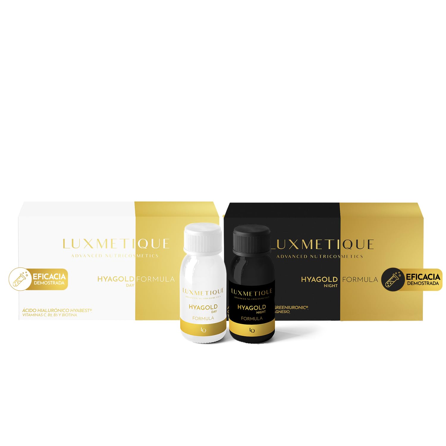 LUXMETIQUE® HyaGold Ritual Hidratación - Pack Fórmula Día + Noche