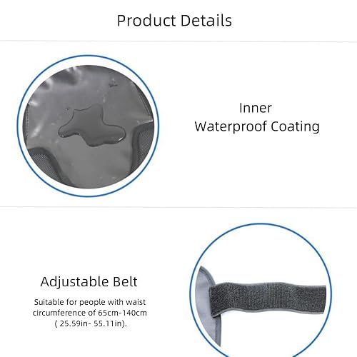 Miniatura 4 de Fundas para bolsa de ostomía, ajustable, portátil, para colostomía, impermeable, para estoma de ducha, con cinturón de soporte elástico ajustable