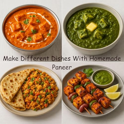 Image of Stainless Steel Paneer Maker with Press Lid and Strainer Box - Square Paneer Mould for Homemade Paneer & Tofu, Perforated Drainage Design, Reusable Press Container for Kitchen Use
