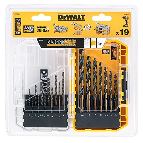 Metallbohrer Set Dewalt 19-teilig HSS DT70728