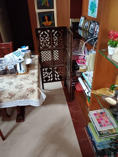 Image of Wooden Room Partition /Screen /Room Divider /Room Separator for Livng Room Bedroom Home Office Restarurant Hallway 20 Inches Wide (4 Ft 2 panles)