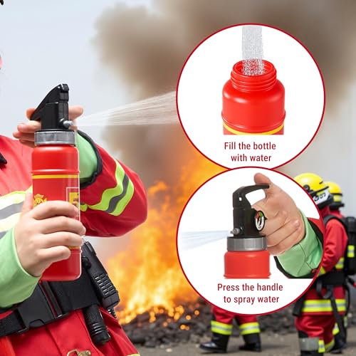 Spooktacular Creations Halloween 14PCS Firefighter Costume for Kids, Boys Fireman Costume with Toys Set for Toddler RolePlay4