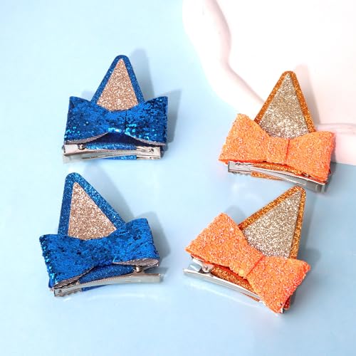 Pinzas para cabello con orejas de perro, paquete de 2 pares miniatura 7