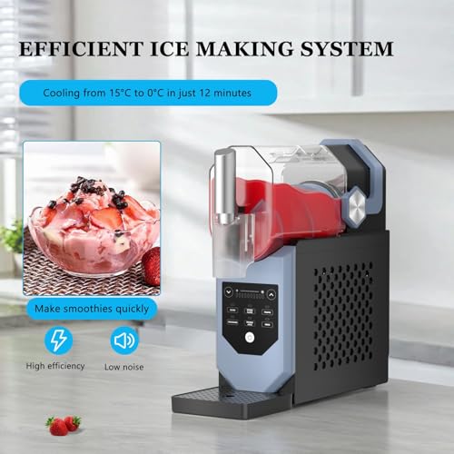 Slushie Maschine, Professionelle Slush Maschine für Zuhause – 15 Minuten, Kein Eis Nötig, Automatische Reinigung, 5 Voreinstellungen für Frozen Margaritas, Frappés und Mehr, Anti Rutsch Matte(Blue) – Bild 5
