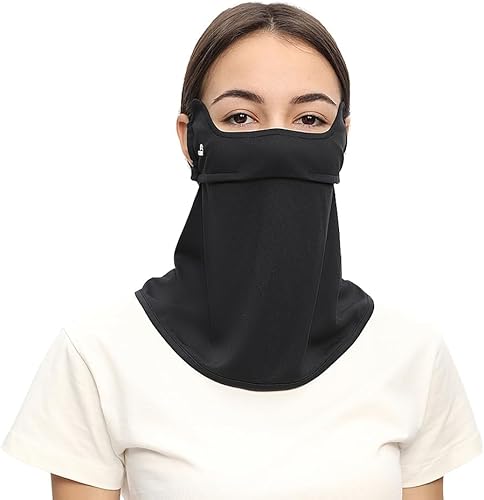 Miniatura 12 de OHRAIN Pasamontañas para el cuello con trabillas para las orejas, bufanda bandana UPF 50+ transpirable para mujeres y hombres