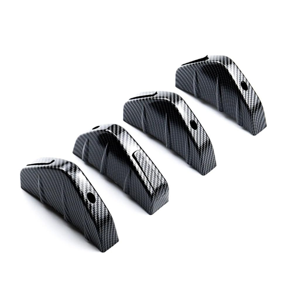 YDSTNiu 4 Pcs Rear Bumper Diffuser for AUDI A4 B9 AVANT Bj. 2016-2021, Splitter Lip Shark Fin Spoiler Valance Underbody Winglet Chassis Impact Deflector