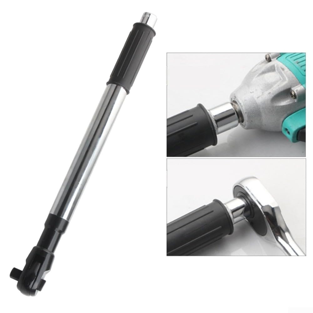 Clé à cliquet électrique 1/2", clé d'extension automatique manuelle 2 en 1, outil multifonction sans fil