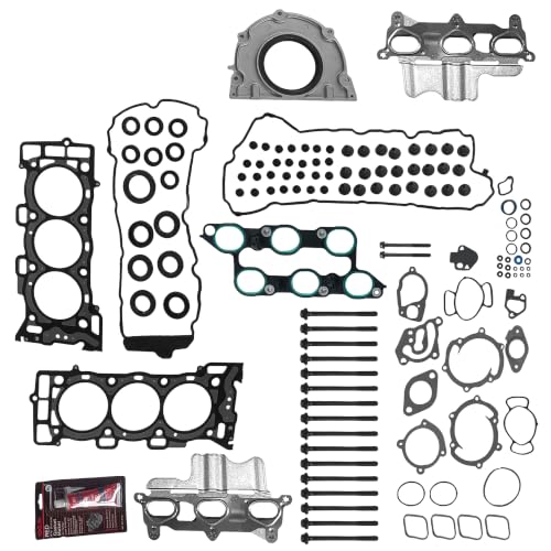 Image of Partsflow Full Gasket Set Head Bolts HS26376PT-5, CS26376-1, ES72274 | Compatible With Buick Enclave GMC Chevrolet SATURN 3.6L 2009-2016