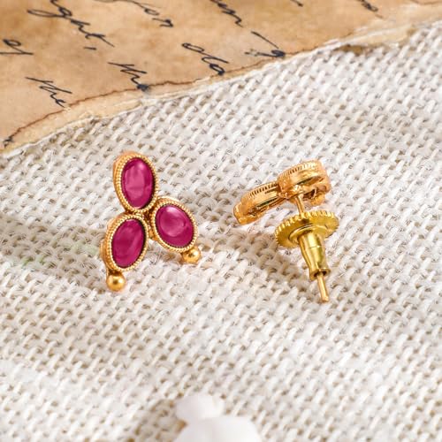 Image of Rubans Necklace Set Gold Plated Traditional Stylish Jewellery Gift for Women & Girls