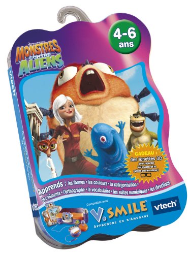 VTech - Cartouche de jeu V.Smile Monstres Contre Aliens - 90165