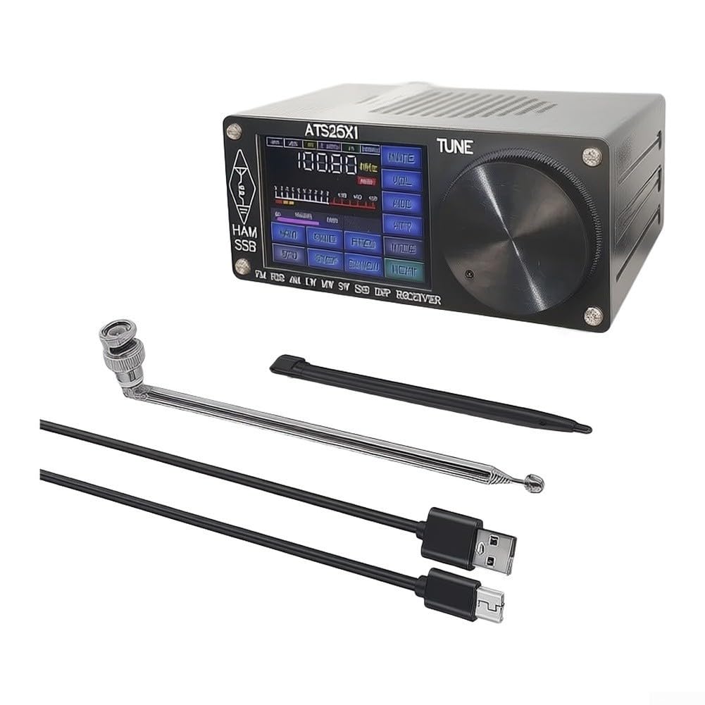 ATS25X1 Vollband-Radioempfänger, 6,1 cm (2,4 Zoll) Touchscreen SSB