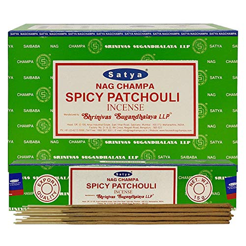 Spicy Patchouli Incense Sticks And Incense Stick Holder Bundle Insence Insense Satya Incense #TOP1