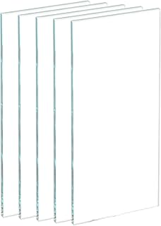 5pcs Welding Lens Clear Glass 2" x 4.25" Outer Cover Helmet Inner Replacement Lens Welding Helmet Lens Glass for Welding Helmet, Transparent