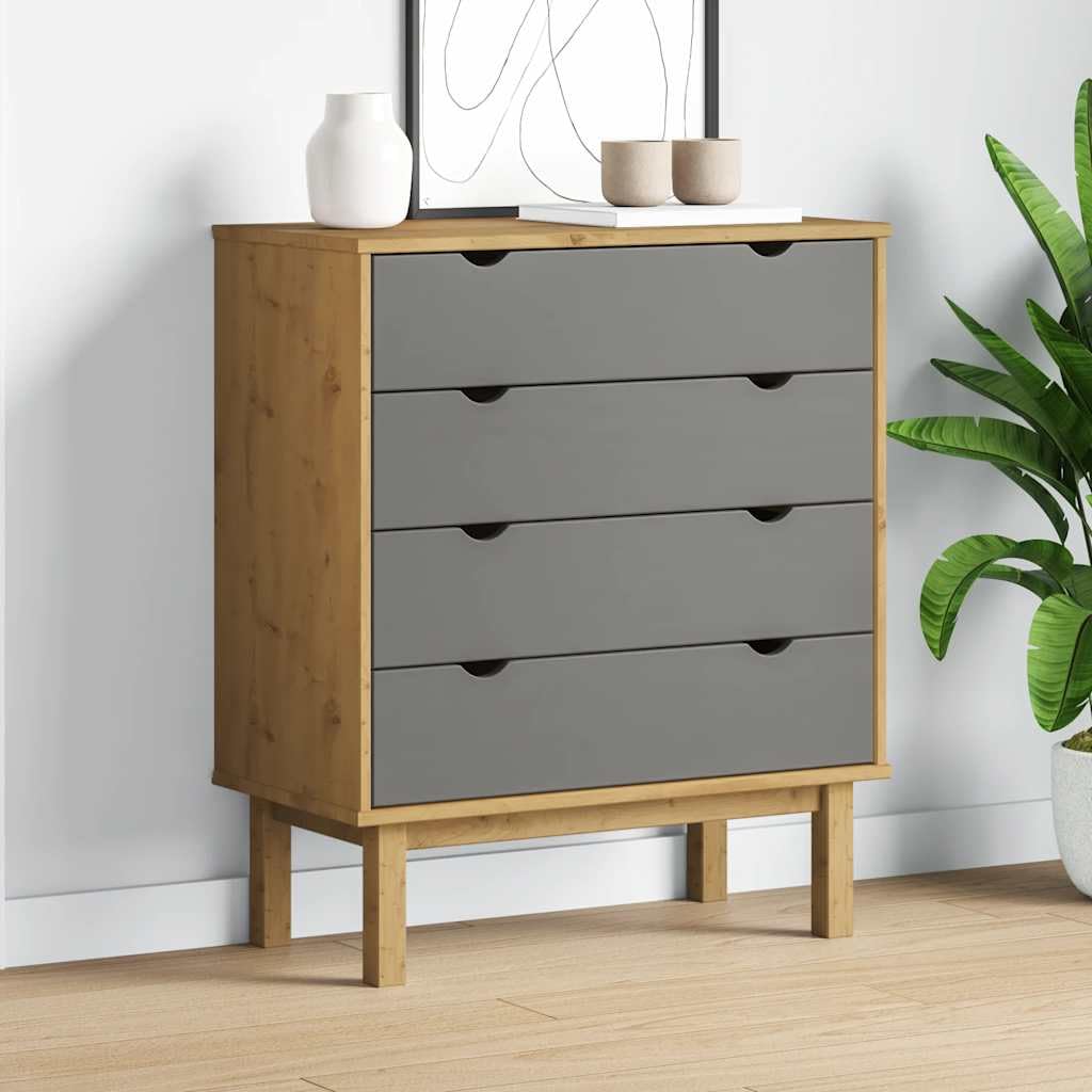 Armario con cajones Otta elimina el desorden mueble compacto de madera maciza
