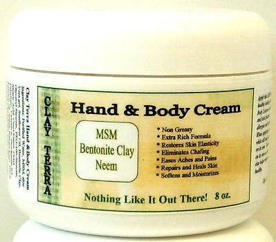 Clay Terra - Hand & Body Cream with MSM, Neem and Bentonite Clay