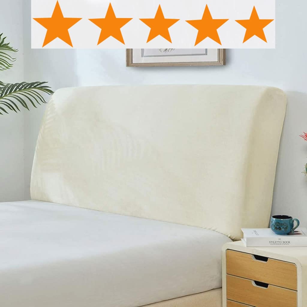 uyeoco Double/Single/King Bed Headboard Cover Cushion Cover/Elastic Headboard Slipcover Protective Cover Cotton Dust Cover Cover Thickened Anti-Scratch (Color : 46#, Size : 170cm-190cm) — image 1