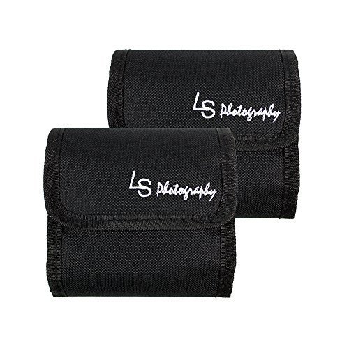 Ls Photography 2 Pcs X 3 Pocket Camera Lens Filter Case Carry Pouch For Round Circular Or Square Filters, Lgg36 #TOP24