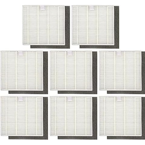 BettaWell 8-Pack Replacement High Efficiency Filter & Sponge Filter Kit Compatible with ILIFE V8s Robotic Mop&Vacuum Cleaner Cover