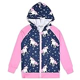 Girls Zip Up Hoodie Jacket Unicorn Sweatshirt with Pockets