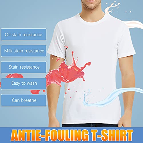 Men's Shirts Fashion Loose Fit Crewneck Solid T-Shirt Athletic Lightweight Breathable Short Sleeve Gym Workout Tops2