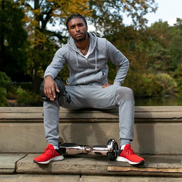 Miniatura 3 de Hover-1 Matrix - Aeropatineta eléctrica autoequilibrante con neumáticos LED de 6.5 pulgadas, luces de guardabarros que cambian de color, motores