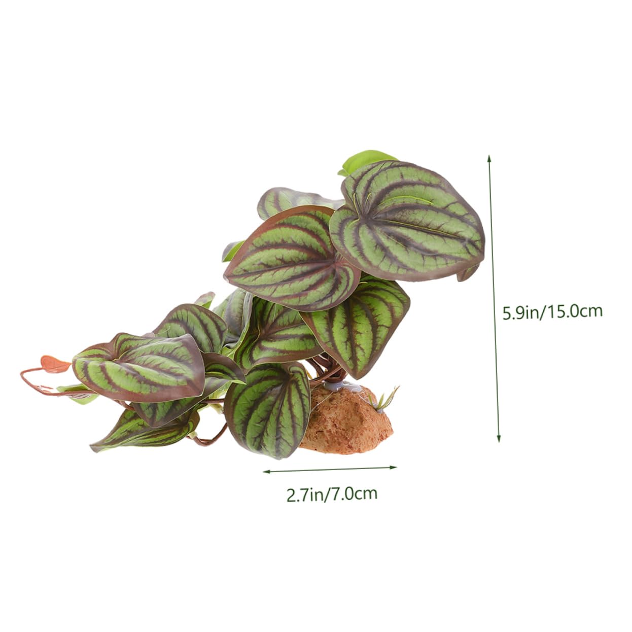 Parliky Realistic Reptile Decor Artificial Plants Large Reptile Vines for Terrarium Wall Decor