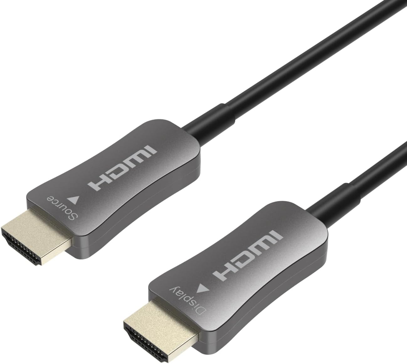 OREI 8K HDMI 2.1 Cable 300ft – AOC Active Optical Fiber HDMI Cable, 48Gbps, 8K@60Hz, 4K@120Hz, HDR10+, eARC, HDCP 2.3, EMI-Free, Gold-Plated, Braided Jacket