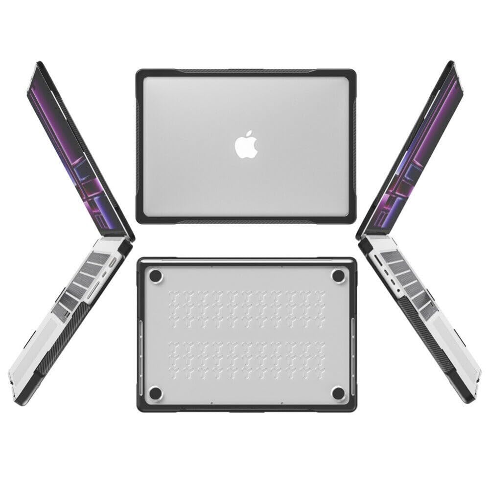 Generic Funda rígida compatible con MacBook Pro de 14 pulgadas (M4 Max) 2024 (Couleur: morado)